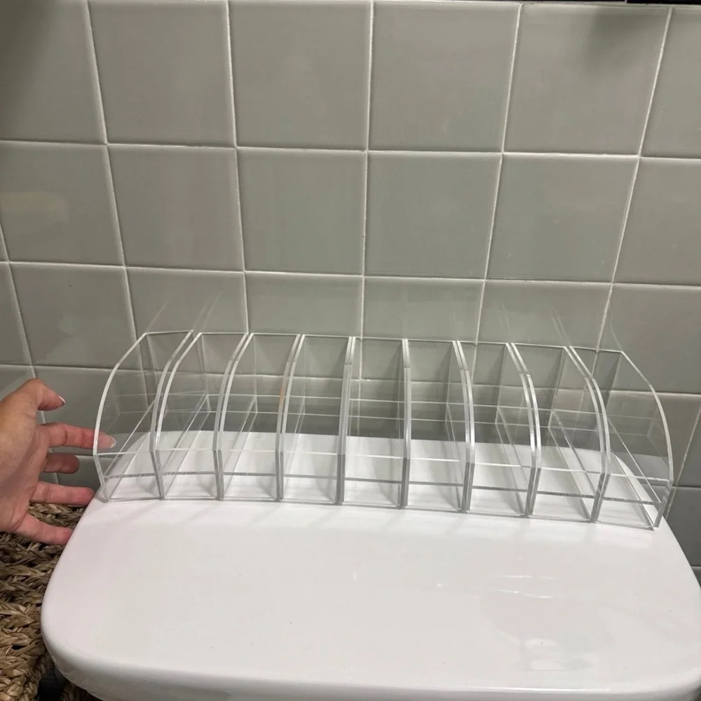 Plastic Clear make up organizers (sells together)